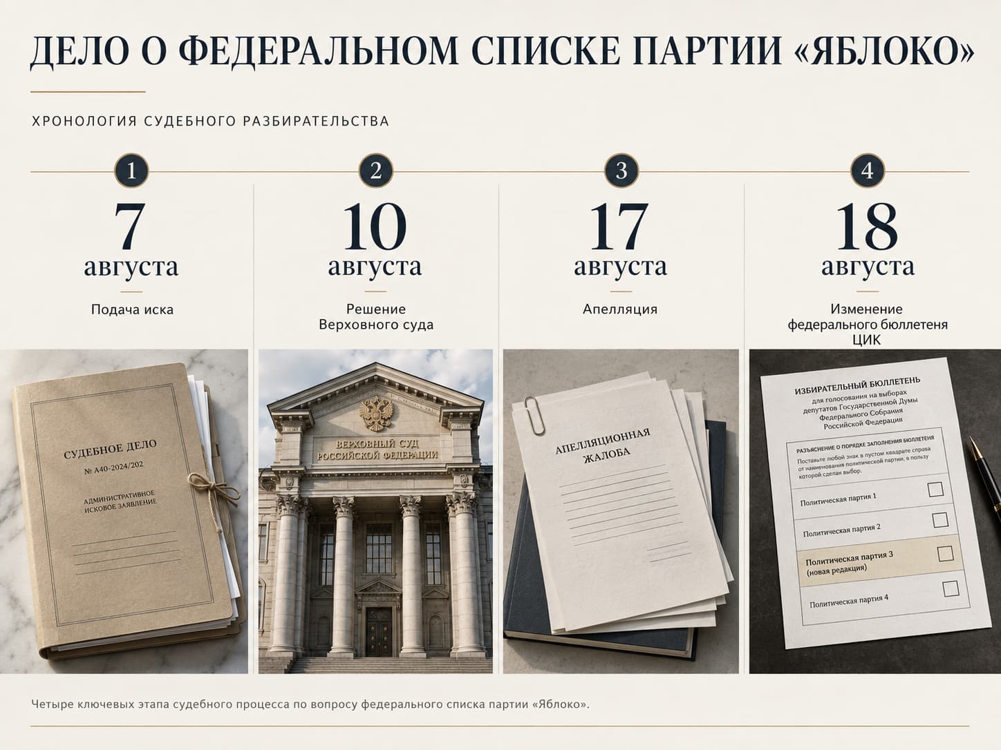 Хронология дела Яблока