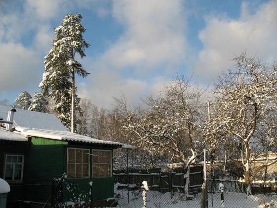 Поселок Загорянский зимой